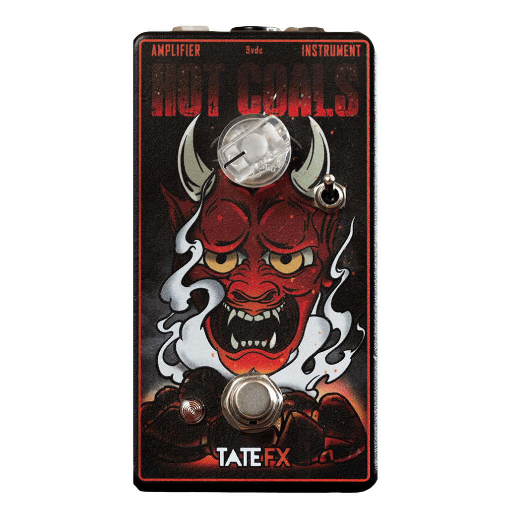 Tate FX Hot Coals Germanium Rangemaster Transparent Front | Boost Guitar Pedals