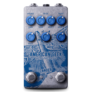 ZANDER CIRCUITRY American Geek transparent front | Boost Guitar Pedals