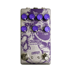 ZANDER CIRCUITRY Cranium Murine Distortion front transparent | Boost Guitar Pedals