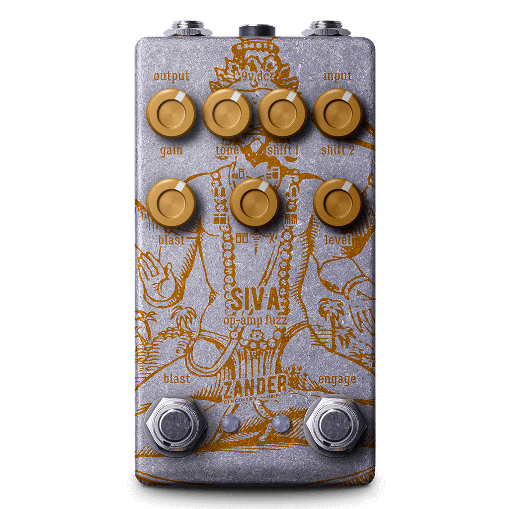 ZANDER CIRCUITRY Siva front transparent | Boost Guitar Pedals